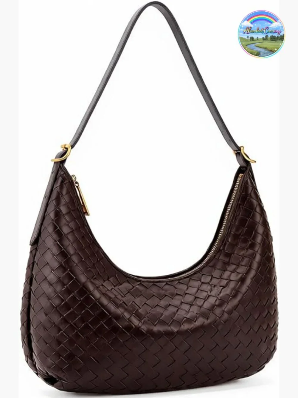 Woven Hobo Bag Crossbody Tote Shoulder Purse with Pockets Handbag